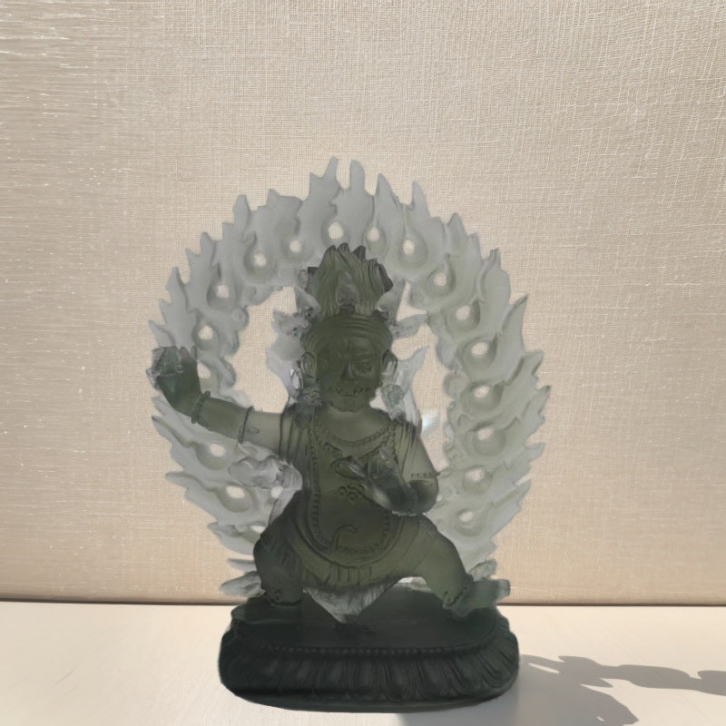 Homeware Life Crystal Glass Buddha Statue – Elegant Small Decorative Ornament for Zen & Spiritual Décor