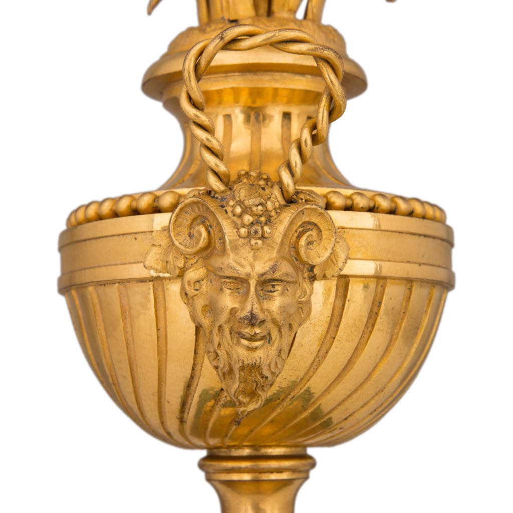 Homeware Life Set of 2 Malachite & Brass Candelabras – Handmade Luxury Natural Stone Candle Holders