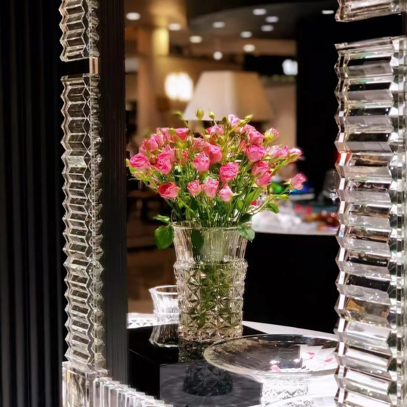 Homeware Life Luxury European Style Hand-Made Glass Vase – 26×40 cm Crystal Statement Centerpiece
