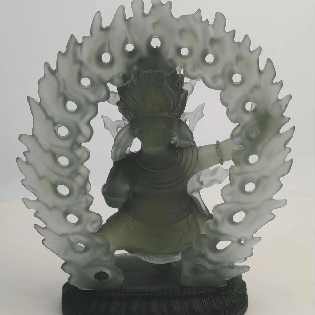 Homeware Life Crystal Glass Buddha Statue – Elegant Small Decorative Ornament for Zen & Spiritual Décor