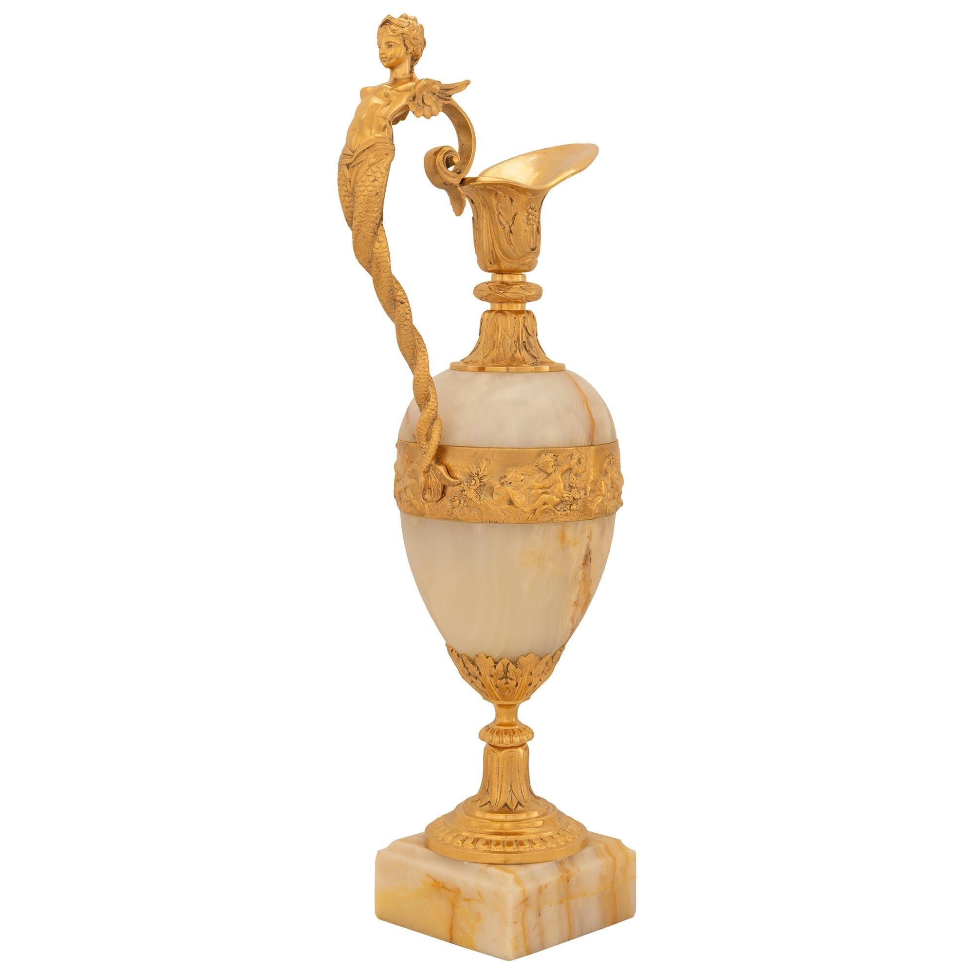 Homeware Life Set of 2 Luxury White Marble & Brass Flower Vases – Handmade Cylindrical Stone Tabletop Decor for Home & Hotel