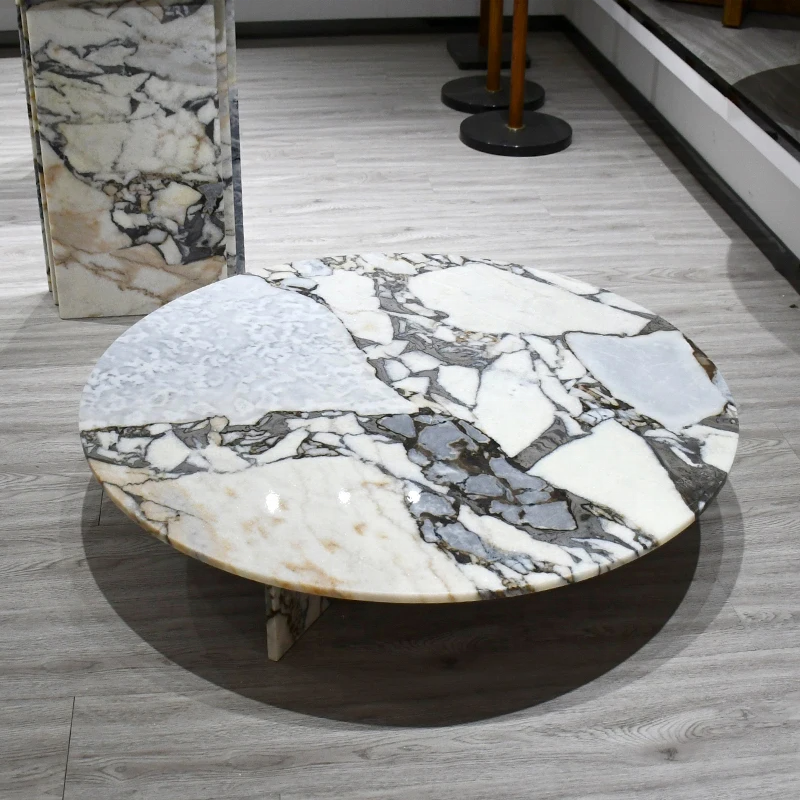 Modern Round Marble Dining Table (D100 X H25) – Homeware Life Minimalist Luxury
