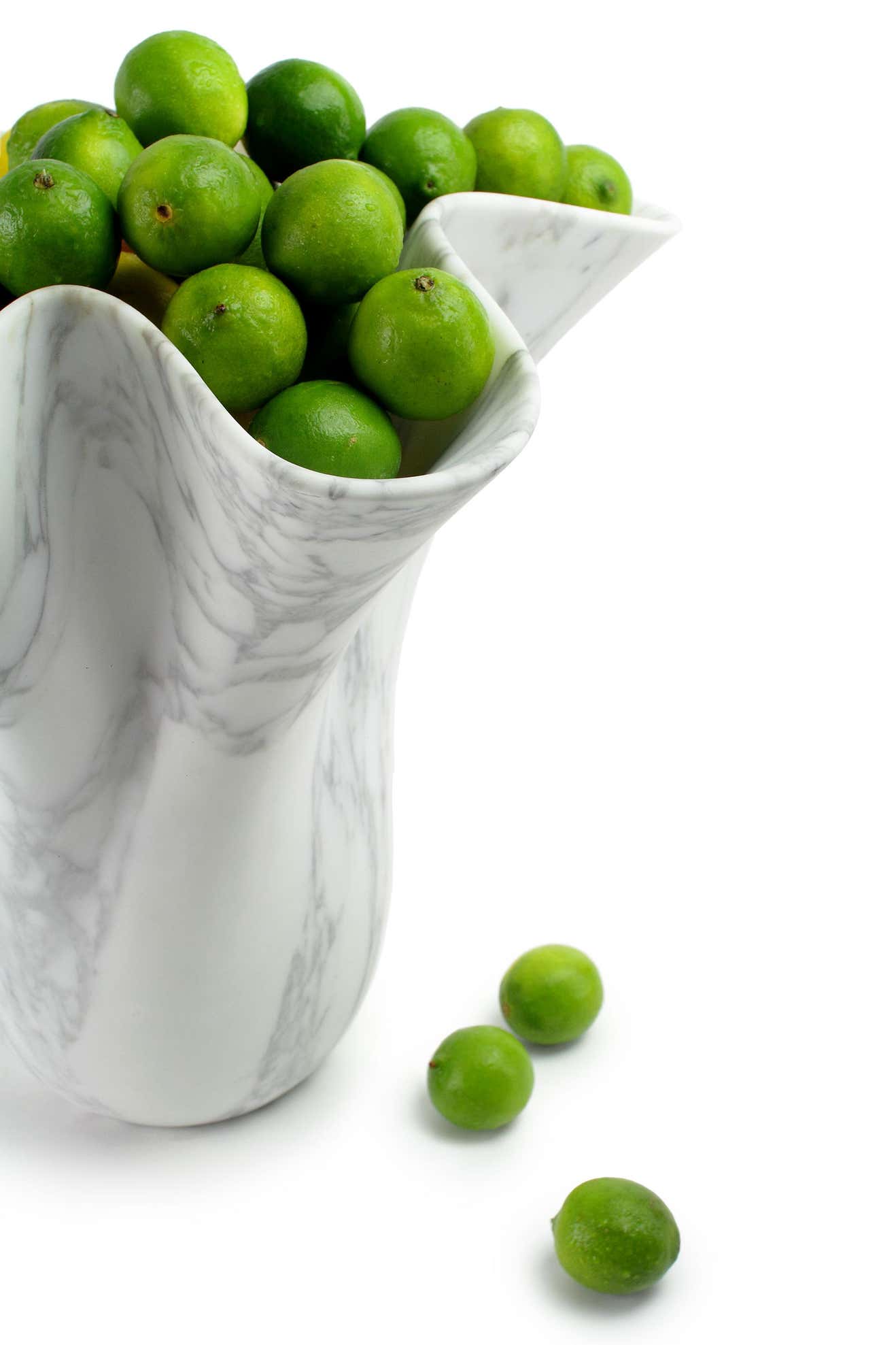 Homeware Life White Arabescato Marble Pot – Handmade Multipurpose Stone Vase | Organic Sculpture & Luxury Decor Vessel