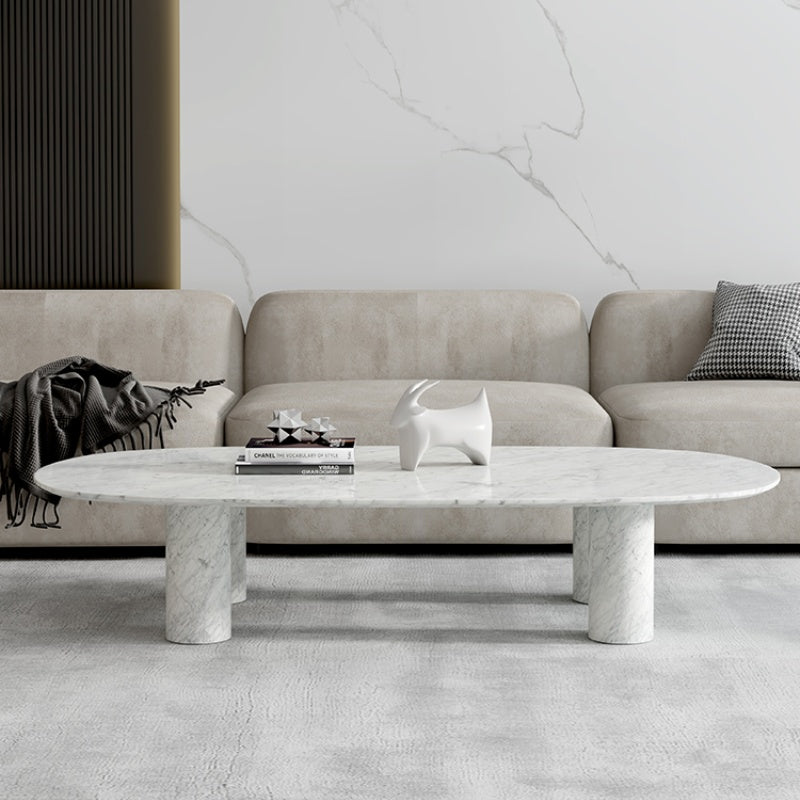 Natural Marble Adjustable Coffee Table 120x100 – Homeware Life Modern Side Table