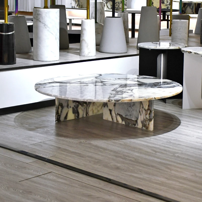 Modern Round Marble Dining Table (D100 X H25) – Homeware Life Minimalist Luxury
