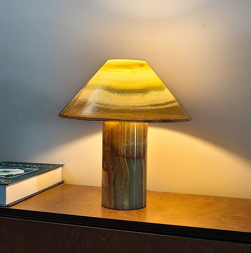 Homeware Life 26×26×28 cm Green Onyx Marble Accent Piece – Luxury Stone Sculptural Object