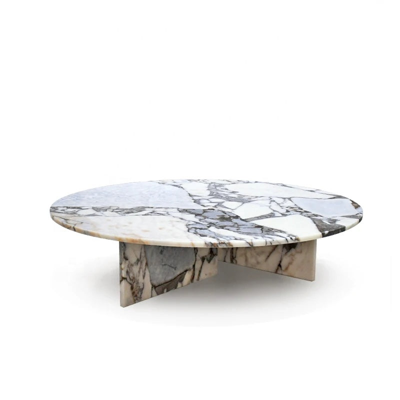 Modern Round Marble Dining Table (D100 X H25) – Homeware Life Minimalist Luxury