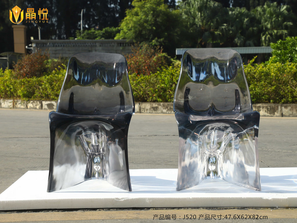 Homeware Life Handmade Transparent Resin Side Table Sculpture – Modern Luxury Art Furniture Accent