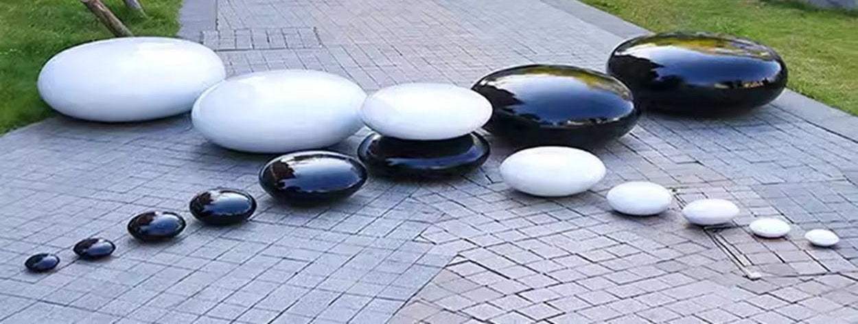 Luxury Resin Stone Stool Set – Modern Decorative Pebble Seats by Homeware Life