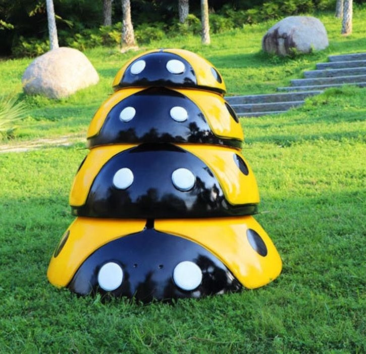 Luxury Giant Ladybug Fiberglass Sculpture – Contemporary Garden & Indoor Statement Art by Homeware Life