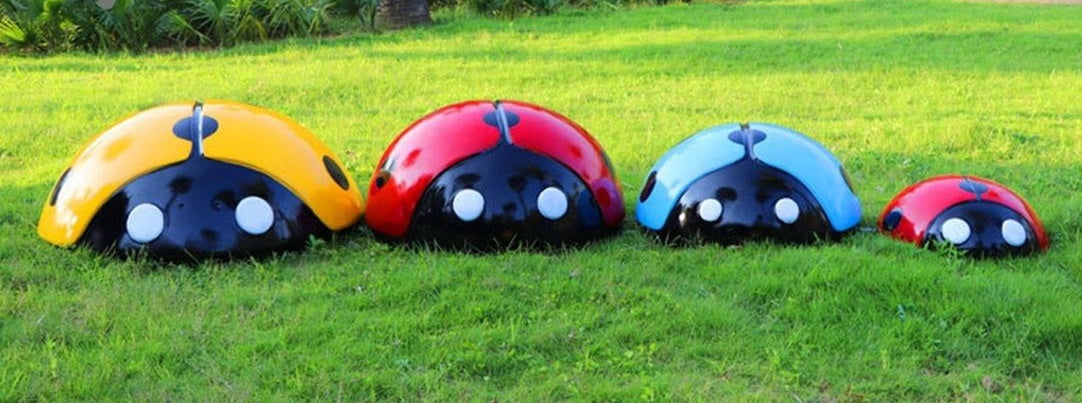 Luxury Giant Ladybug Fiberglass Sculpture – Contemporary Garden & Indoor Statement Art by Homeware Life