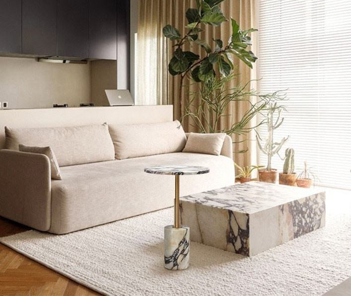 Luxury Italian Minimalist Side Table – Contemporary Designer Accent Table by Homeware Life