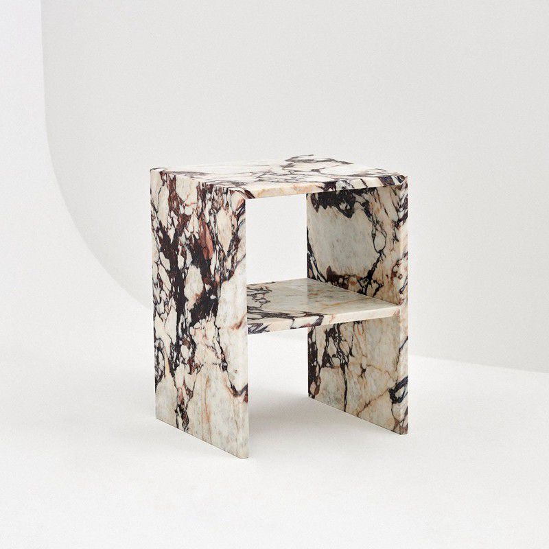 Modern Calacatta Viola Marble Side Table with Drawers – Homeware Life Nightstand