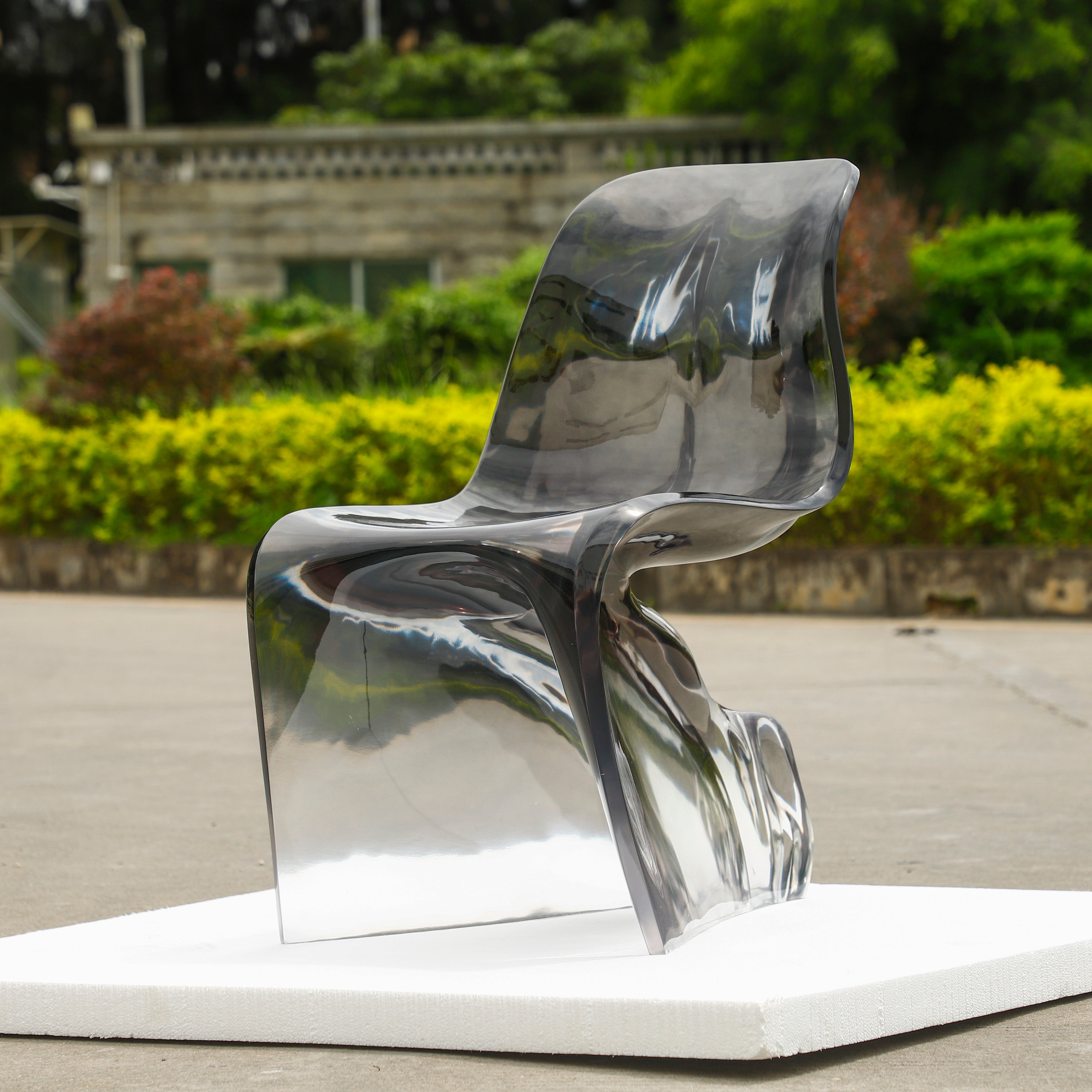 Homeware Life Handmade Transparent Resin Side Table Sculpture – Modern Luxury Art Furniture Accent