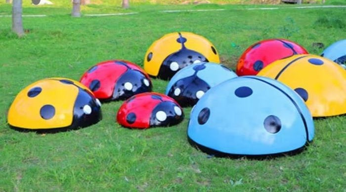 Luxury Giant Ladybug Fiberglass Sculpture – Contemporary Garden & Indoor Statement Art by Homeware Life