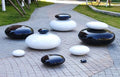 Luxury Resin Stone Stool Set – Modern Decorative Pebble Seats by Homeware Life