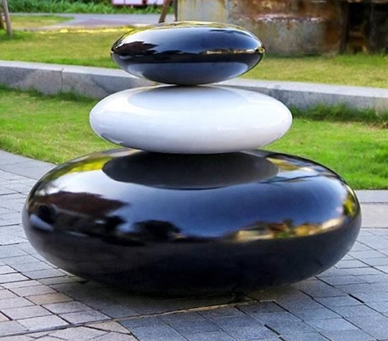Luxury Resin Stone Stool Set – Modern Decorative Pebble Seats by Homeware Life