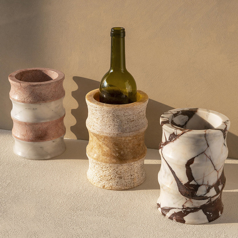 Modern Marble Ice Bucket Set of 3 – Eco-Friendly Homeware Life Party & Wedding Buckets by Homeware Life