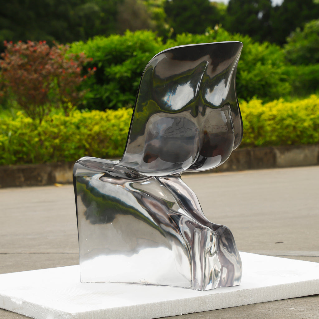 Homeware Life Handmade Transparent Resin Side Table Sculpture – Modern Luxury Art Furniture Accent