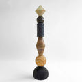Homeware Life Modern Natural Dark Marble Pedestal Stand 35x35x160cm – Indoor & Outdoor Luxury Display Column