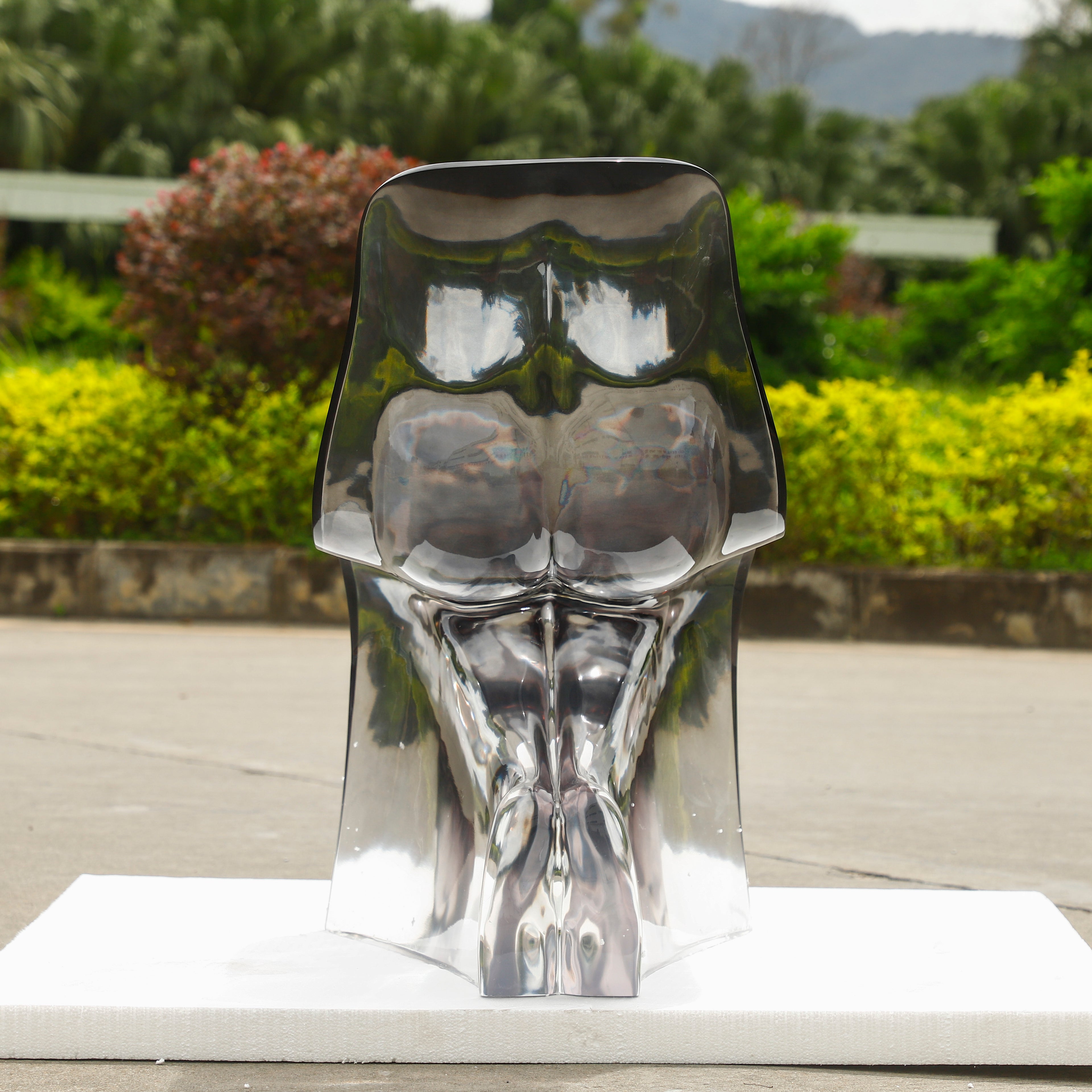 Homeware Life Handmade Transparent Resin Side Table Sculpture – Modern Luxury Art Furniture Accent