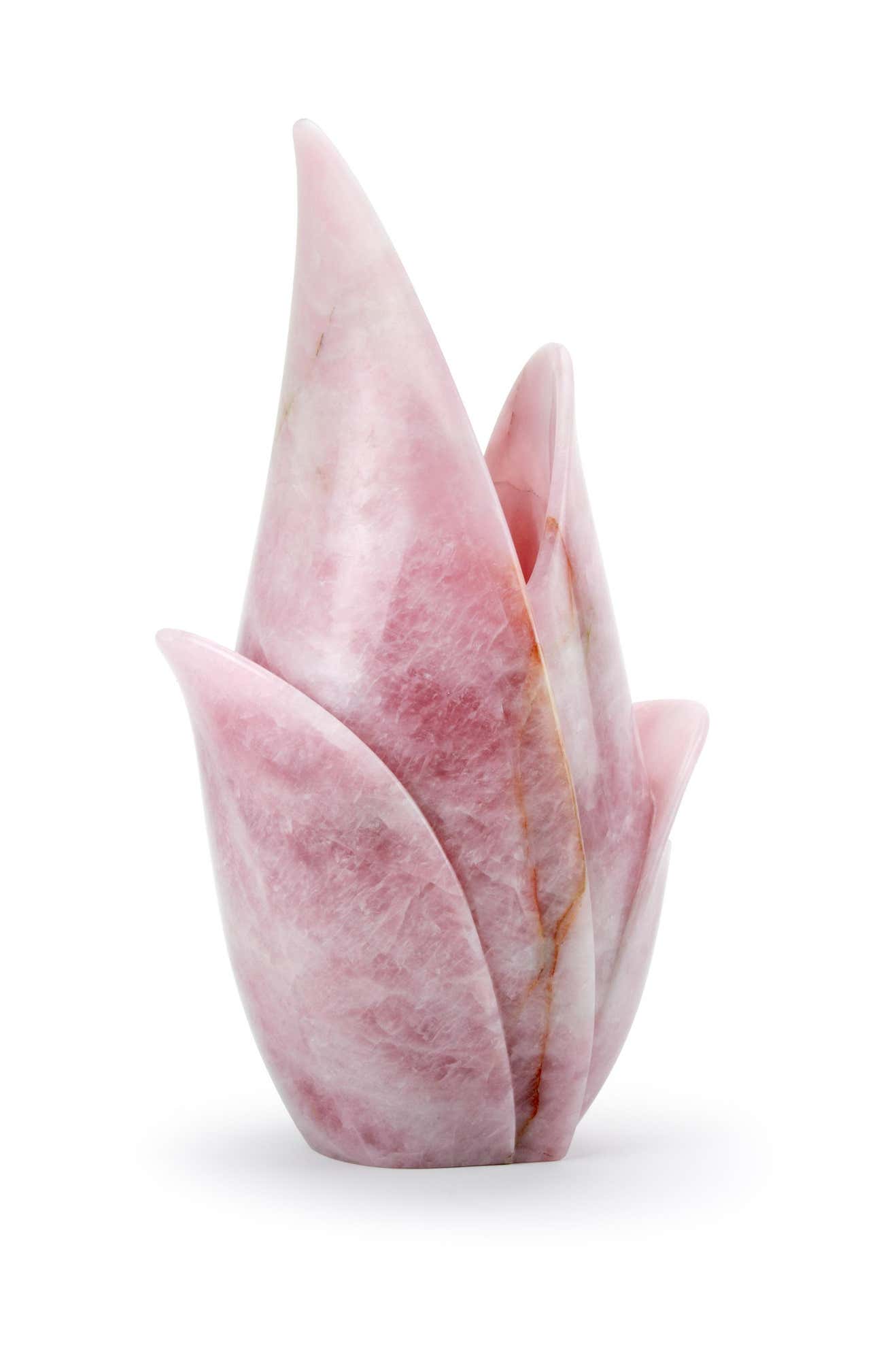 Homeware Life Pink Onyx Marble Vase – Handcrafted Natural Stone Flower Vase | Rose Quartz-Inspired Luxury Collectible Sculpture