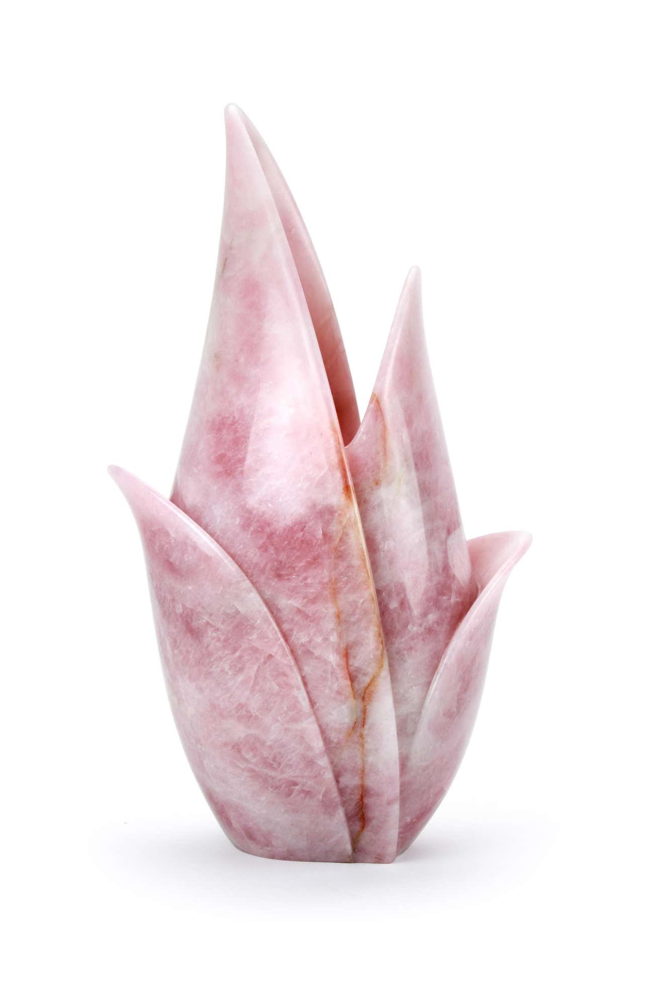 Homeware Life Pink Onyx Marble Vase – Handcrafted Natural Stone Flower Vase | Rose Quartz-Inspired Luxury Collectible Sculpture