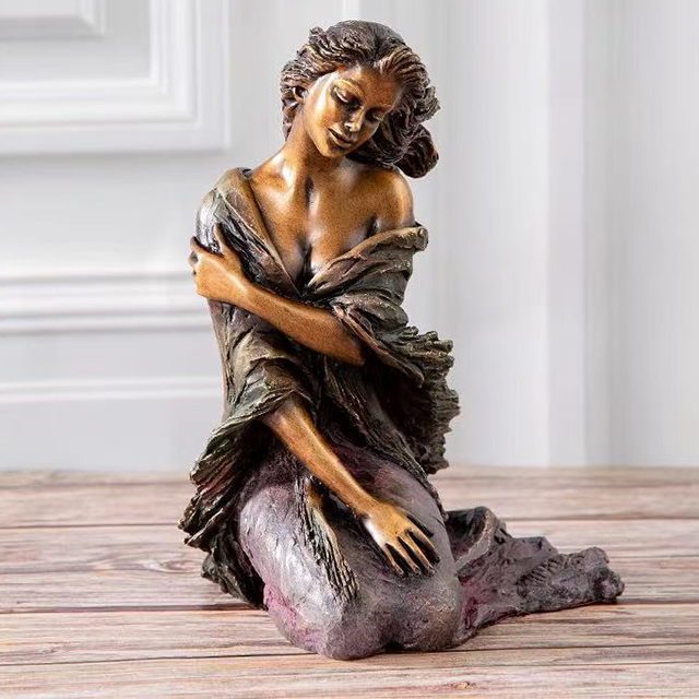 Life-Size Bronze Female Sculpture – Modern Art Nude Collection Homeware Life