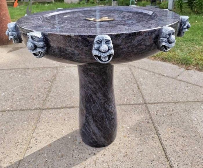 Luxury Hand-Polished Natural Marble Water Fountain – Elegant Outdoor Garden Feature by Homeware Life