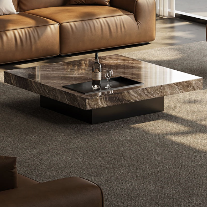 Venice Brown Marble Coffee Table with Steel Frame – Homeware Life Modern Side Table