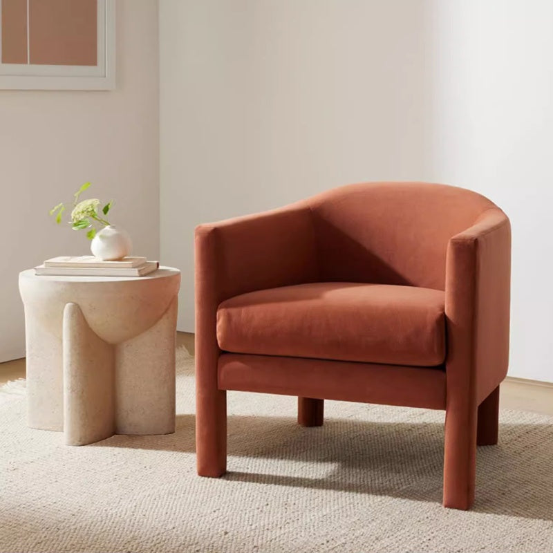 Cream Travertine Stone Side Table (D50 X H50 cm) – Modern Natural Stone Accent Table by Homeware Life