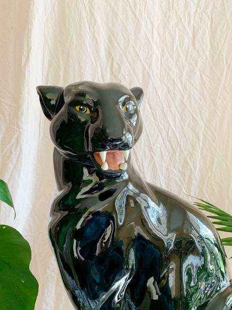 Fiberglass Outdoor Panther Sculpture – Modern Statement Art for Gardens & Interiors by Homeware Life