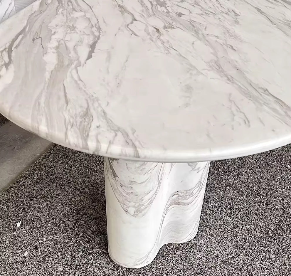 Volakas White Marble Oval Dining Table – Homeware Life Luxury Minimalist