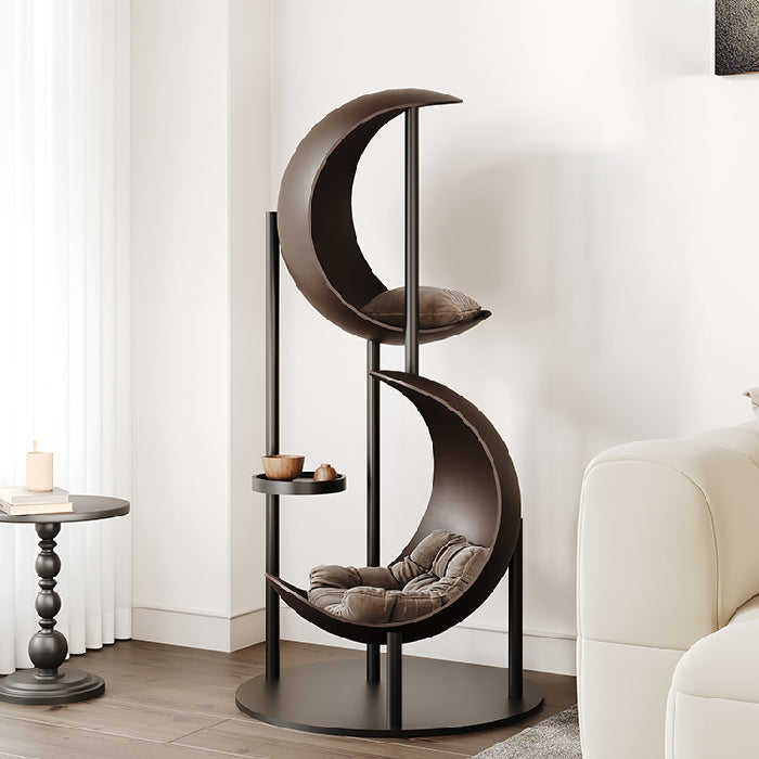 Homeware Life Luxury Human-Pet Furniture – Solid Wood Cat Treehouse with Integrated Heated Bed